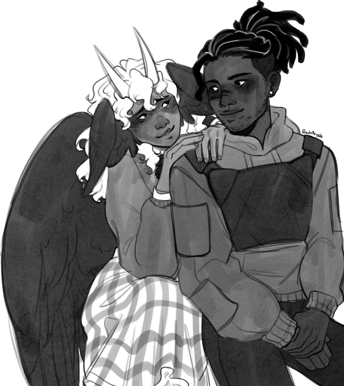 Commission of renketren's characters on discord.
